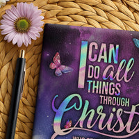 Strength - Philippians 4:13 Leather Prayer Journal