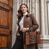 "Believe" - Philippians 4:13 Leather Handbag New Deal