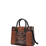 "Believe" - Philippians 4:13 Leather Handbag New Deal