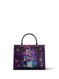 Limitless - Philippians 4:13 Leather Handbag