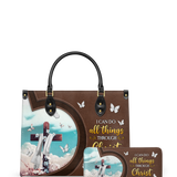 "Rise" - Philippians 4:13 Leather Handbag Deal