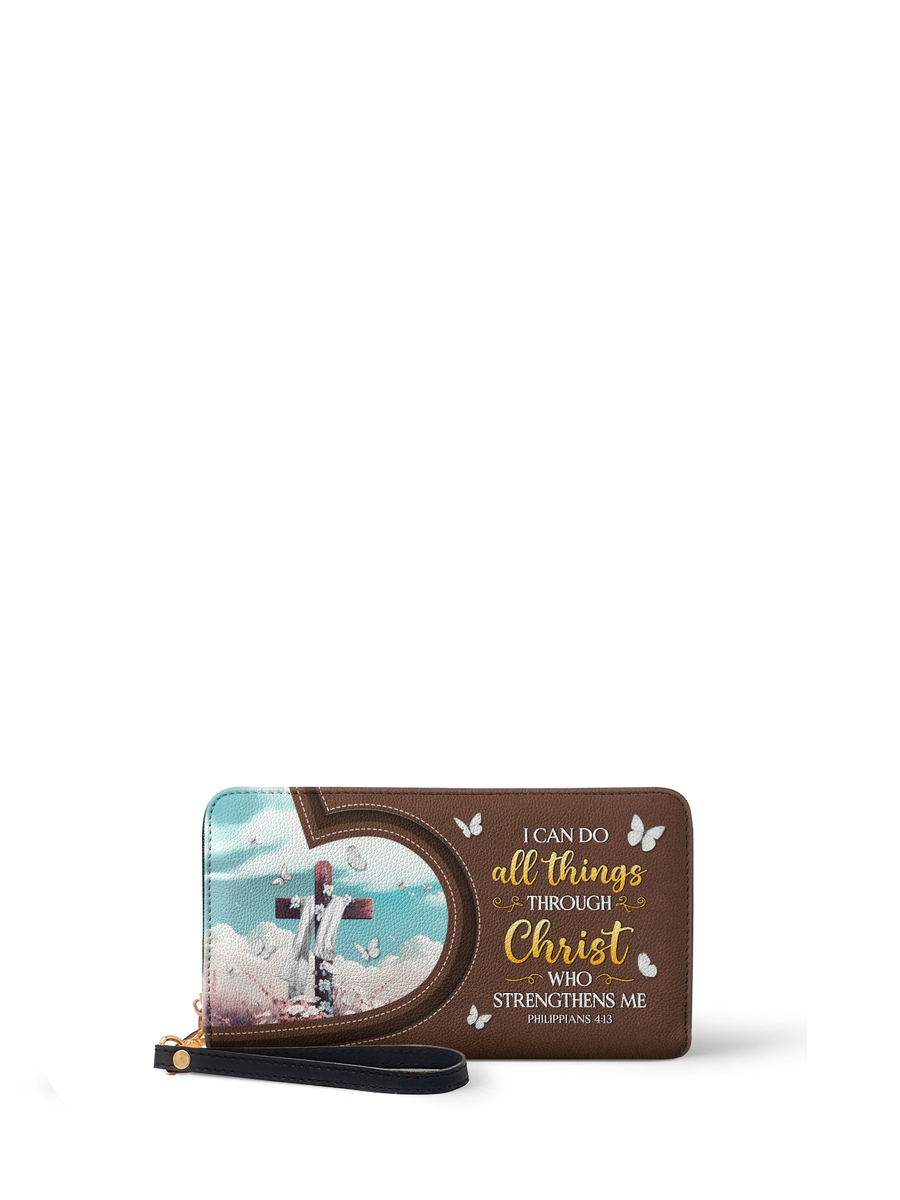 Rise - Philippians 4:13 Leather Wallet Deal