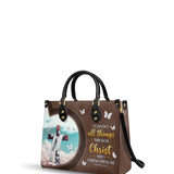 "Rise" - Philippians 4:13 Leather Handbag