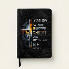 Mighty - Philippians 4:13 Leather Prayer Journal