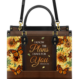 "Renew" - Jeremiah 29:11 Leather Handbag