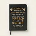 Comfort - Psalm 23:4 Leather Prayer Journal