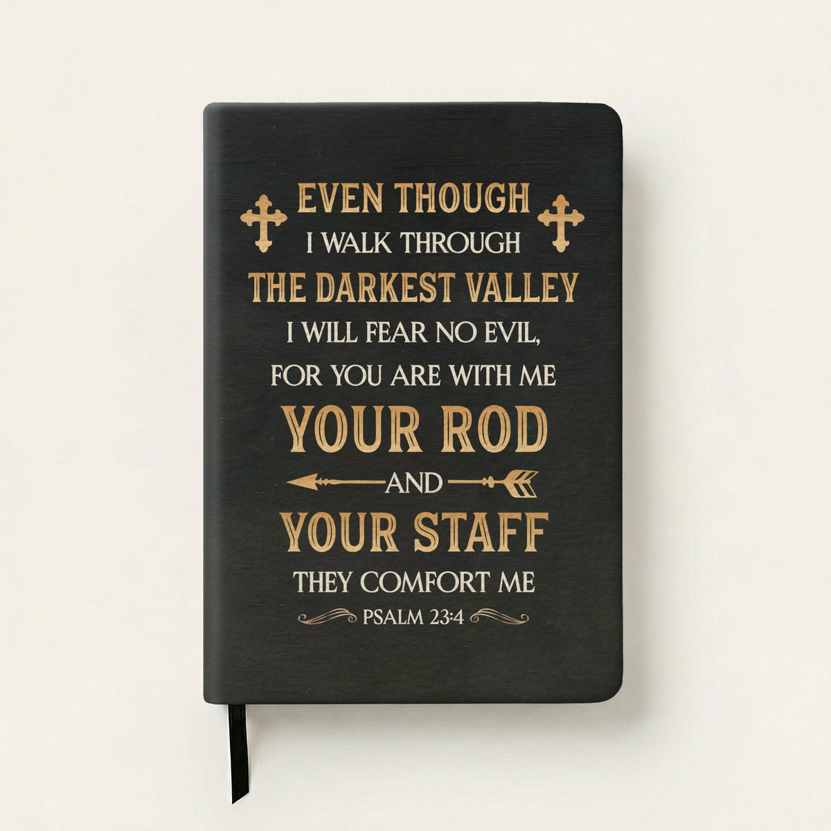 Comfort - Psalm 23:4 Leather Prayer Journal