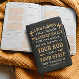 Comfort - Psalm 23:4 Leather Prayer Journal