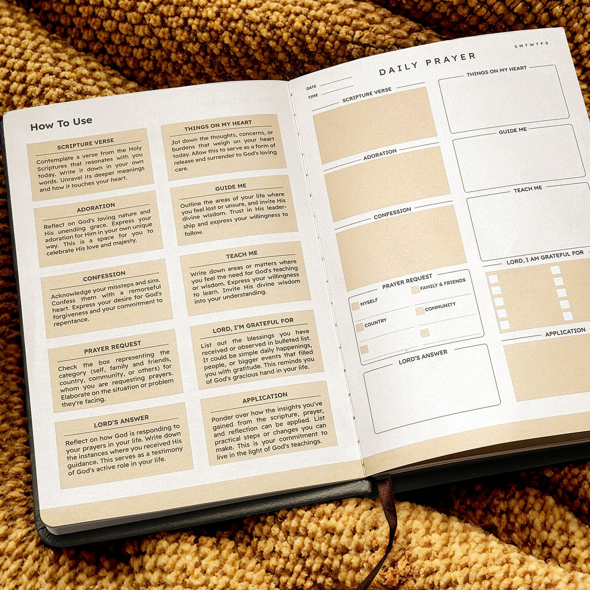 Comfort - Psalm 23:4 Leather Prayer Journal