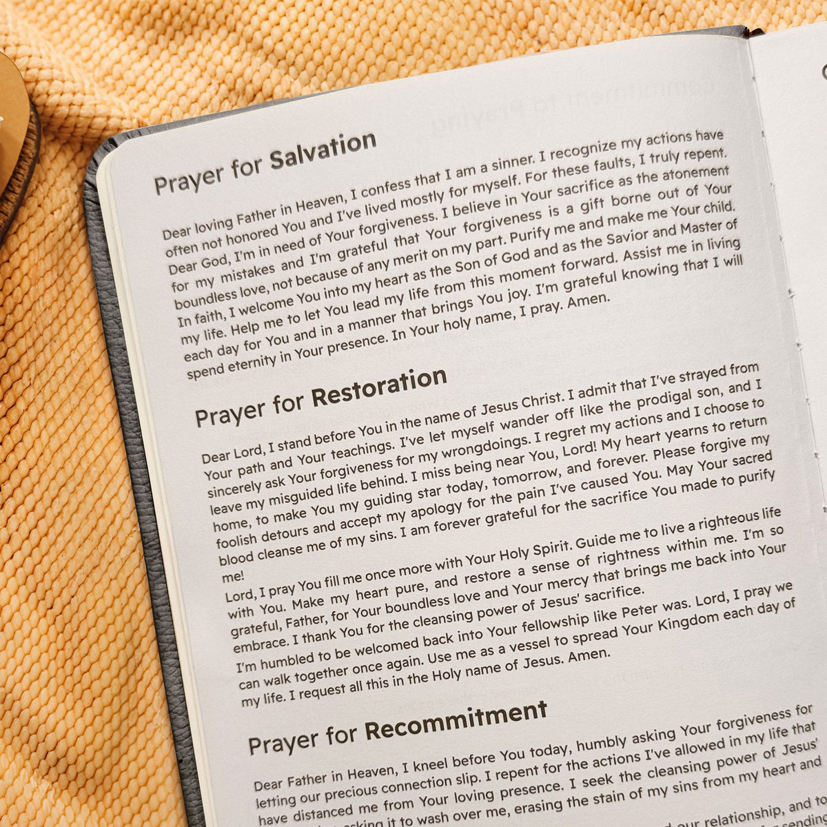 Comfort - Psalm 23:4 Leather Prayer Journal