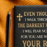 Comfort - Psalm 23:4 Leather Prayer Journal