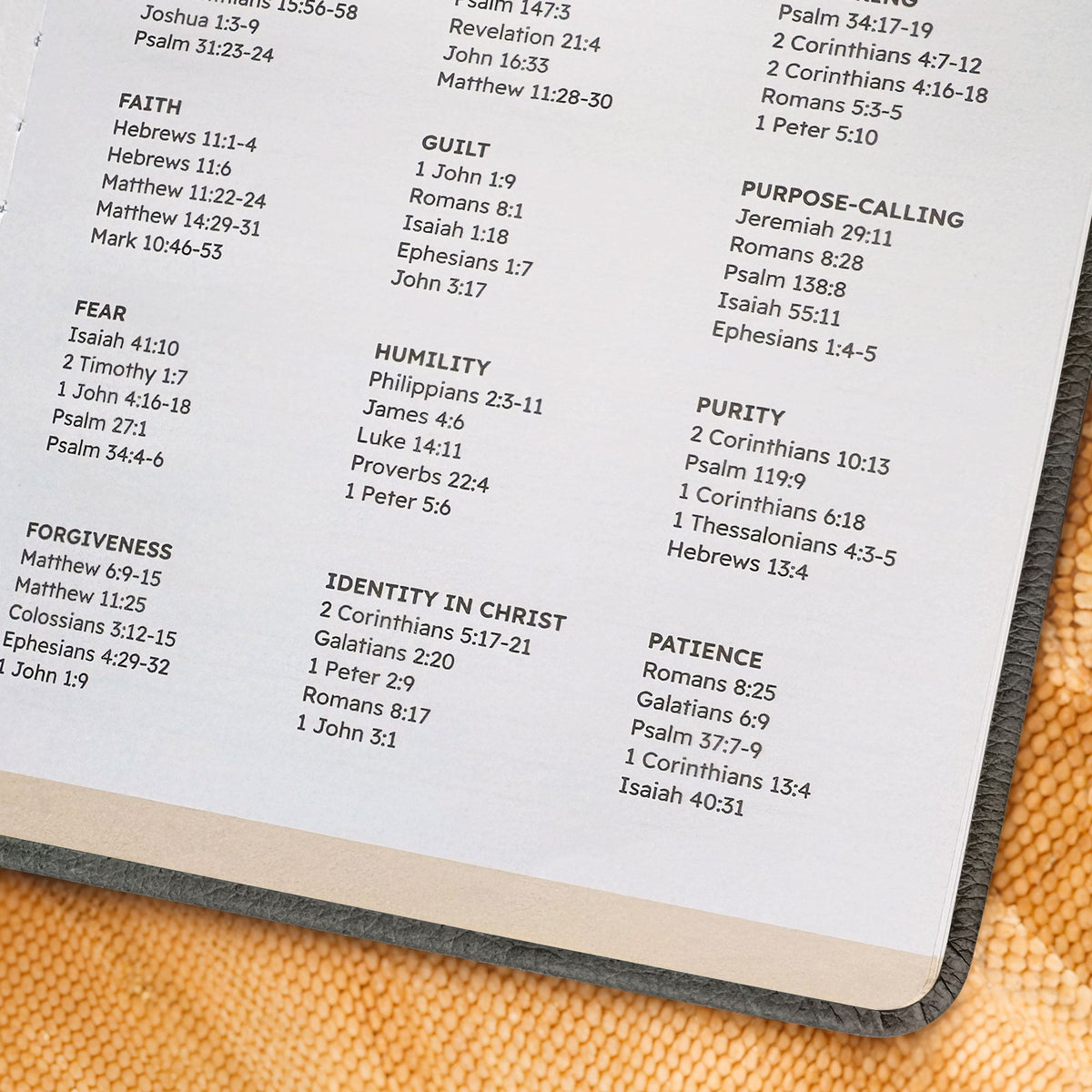 Comfort - Psalm 23:4 Leather Prayer Journal