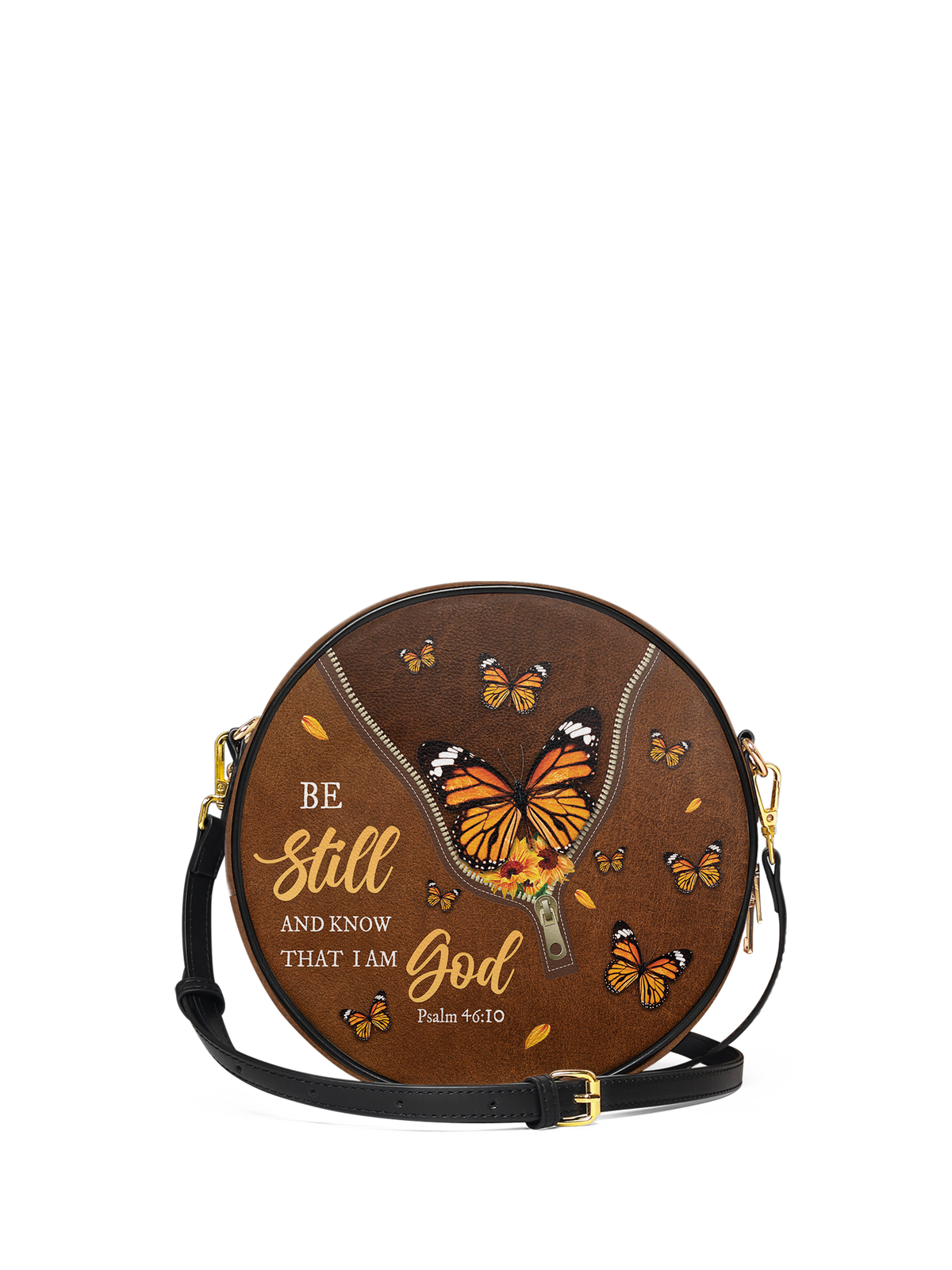 Serene - Psalm 46:10 Circle Crossbody Bag Deal