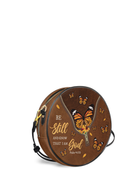 Serene - Psalm 46:10 Circle Crossbody Bag