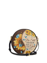 Presence - Psalm 46:10 Circle Crossbody Bag Deal
