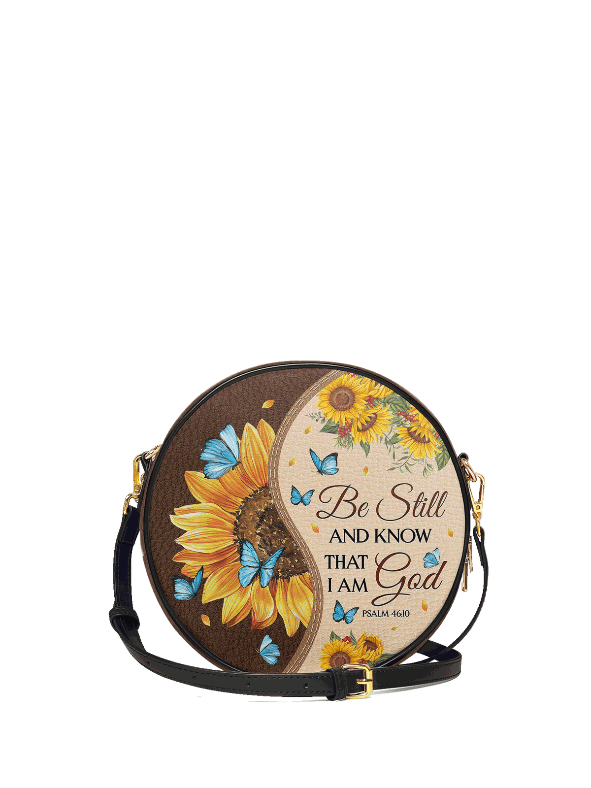 Presence - Psalm 46:10 Circle Crossbody Bag Deal