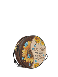 Presence - Psalm 46:10 Circle Crossbody Bag