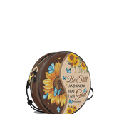 Presence - Psalm 46:10 Circle Crossbody Bag