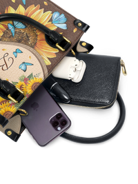 "Presence" - Psalm 46:10 Small Leather Handbag Deal