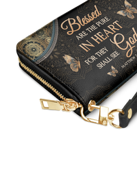Pure - Matthew 5:8 Leather Wallet Deal