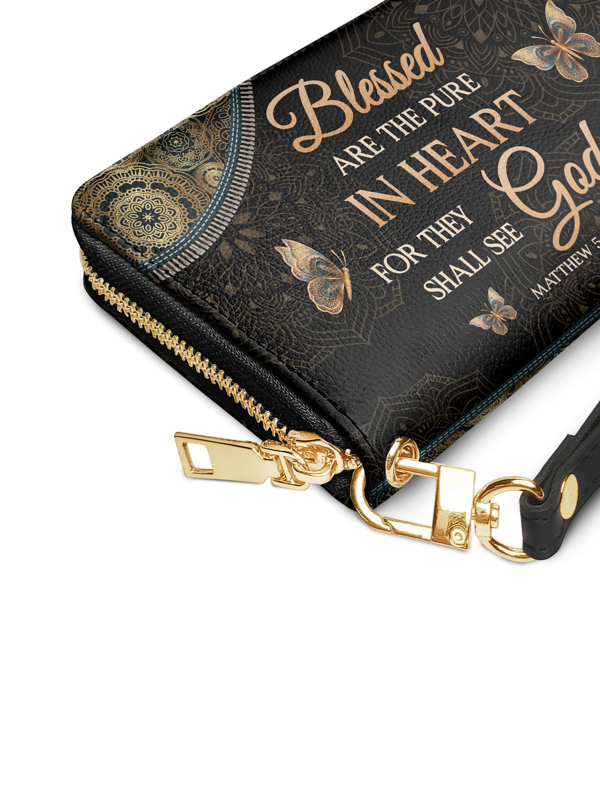 Pure - Matthew 5:8 Leather Wallet Deal