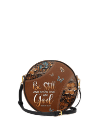 Stillness - Psalm 46:10 Circle Crossbody Bag Deal