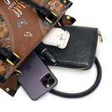 "Stillness" - Psalm 46:10 Small Leather Handbag