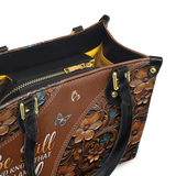 "Stillness" - Psalm 46:10 Small Leather Handbag