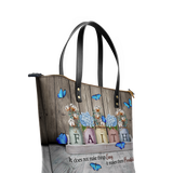 "Faith" Leather Tote Bag