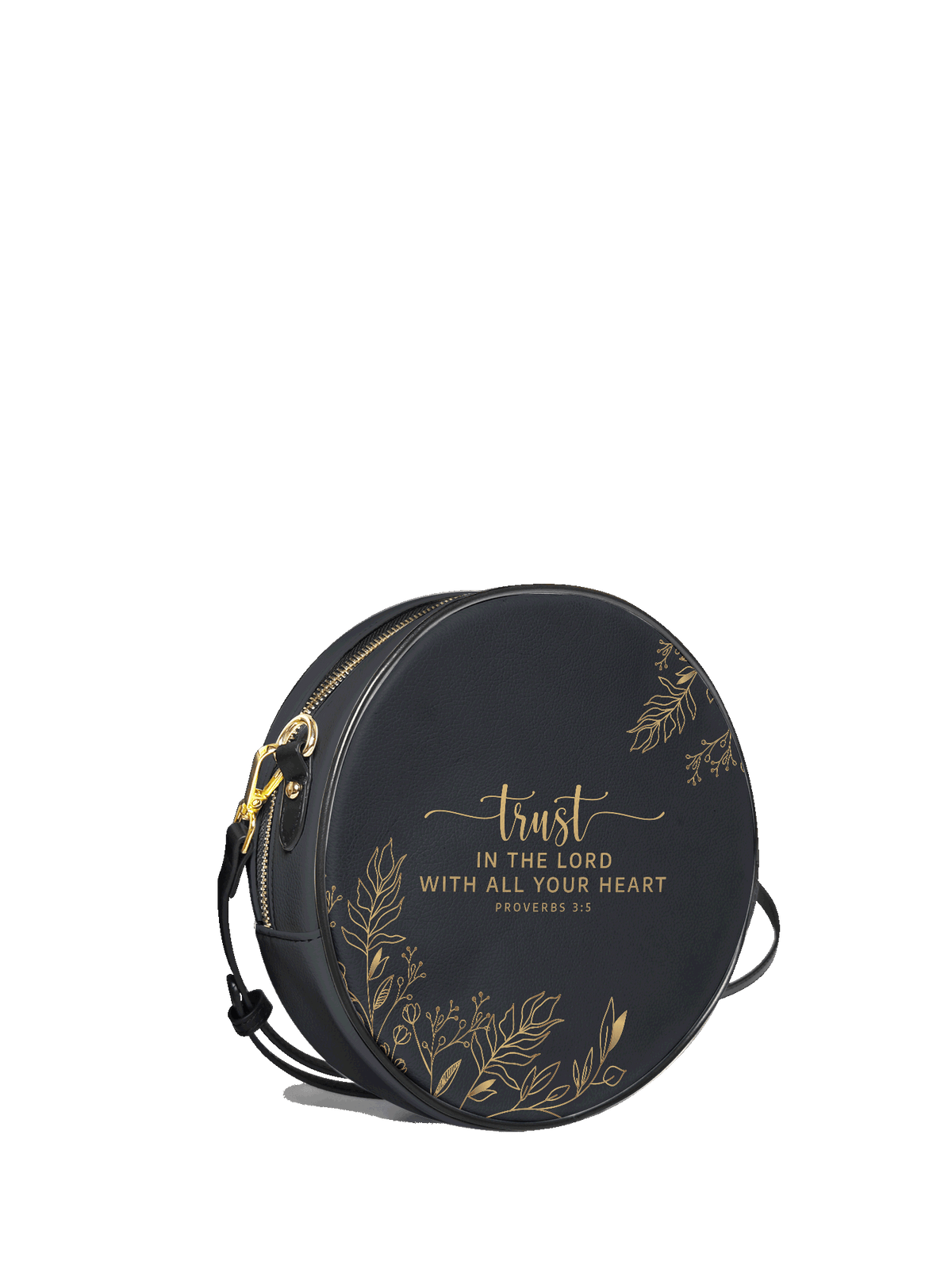 Trust - Proverbs 3:5 Circle Crossbody Bag