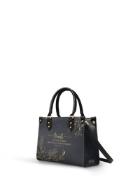 Trust - Proverbs 3:5 Small Leather Handbag