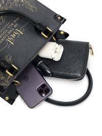 Trust - Proverbs 3:5 Small Leather Handbag