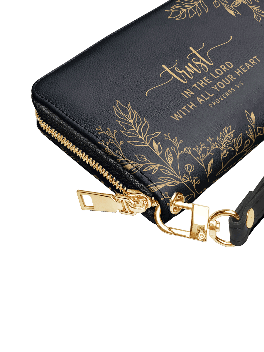 Trust - Proverbs 3:5 Leather Wallet Deal