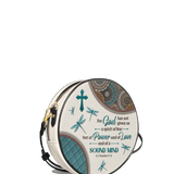 "Poise" - 2 Timothy 1:7 Circle Crossbody Bag