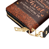 Believe - Philippians 4:13 Leather Wallet Deal