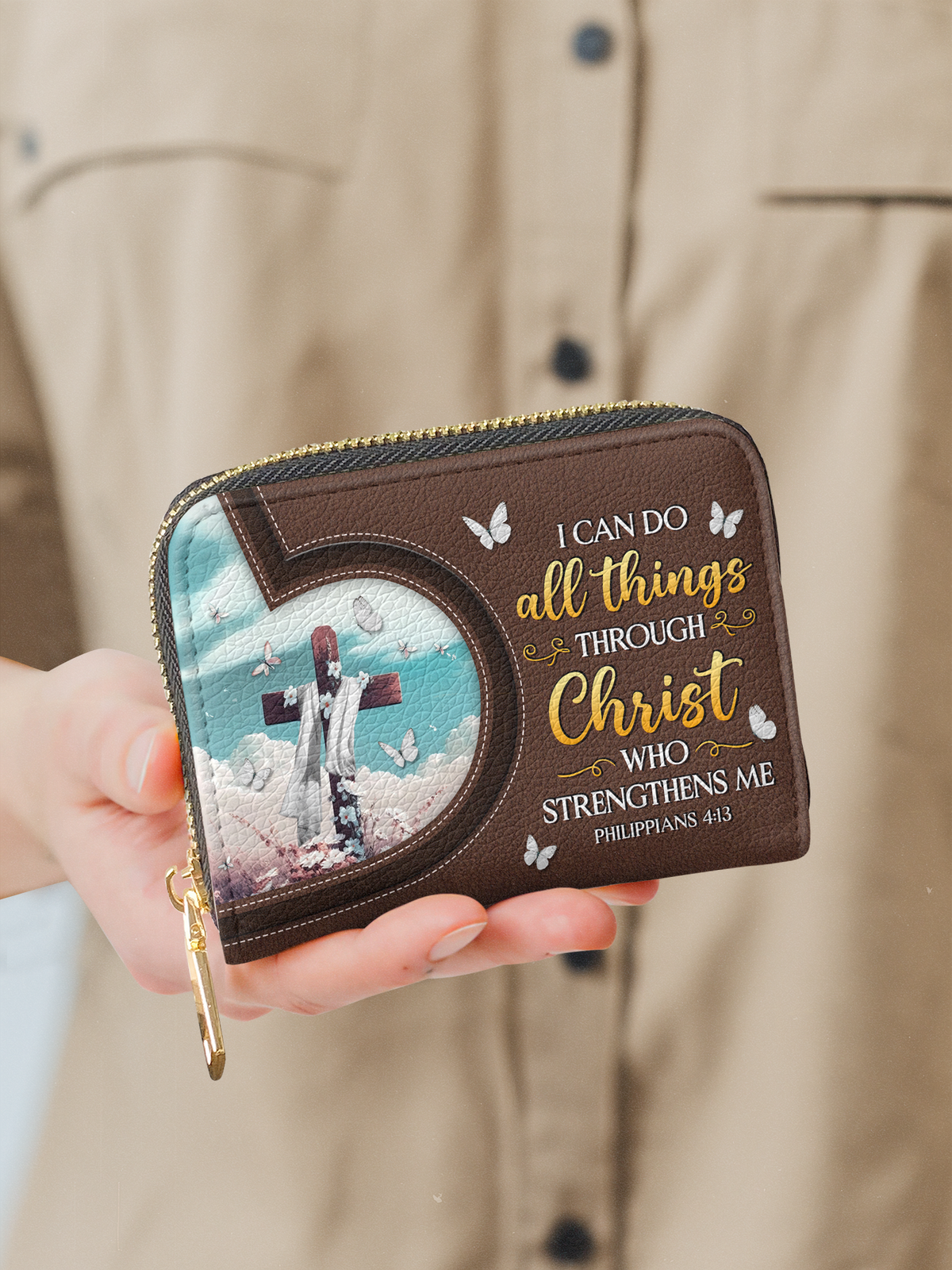 Rise - Philippians 4:13 Mini Wallet