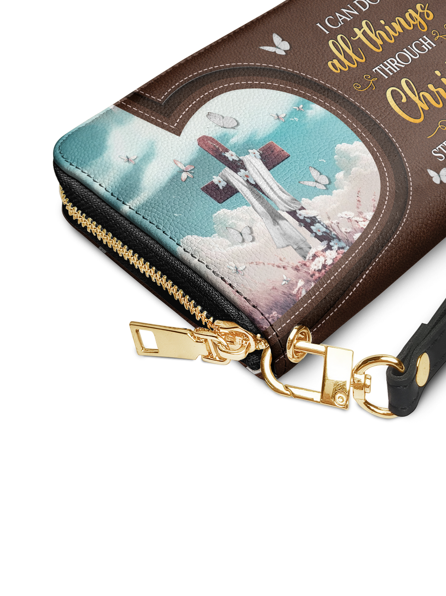 Rise - Philippians 4:13 Leather Wallet Deal
