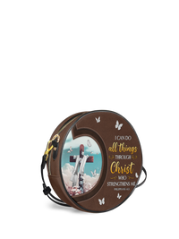 Rise - Philippians 4:13 Circle Crossbody Bag OS