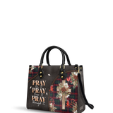 "Pray" Leather Handbag