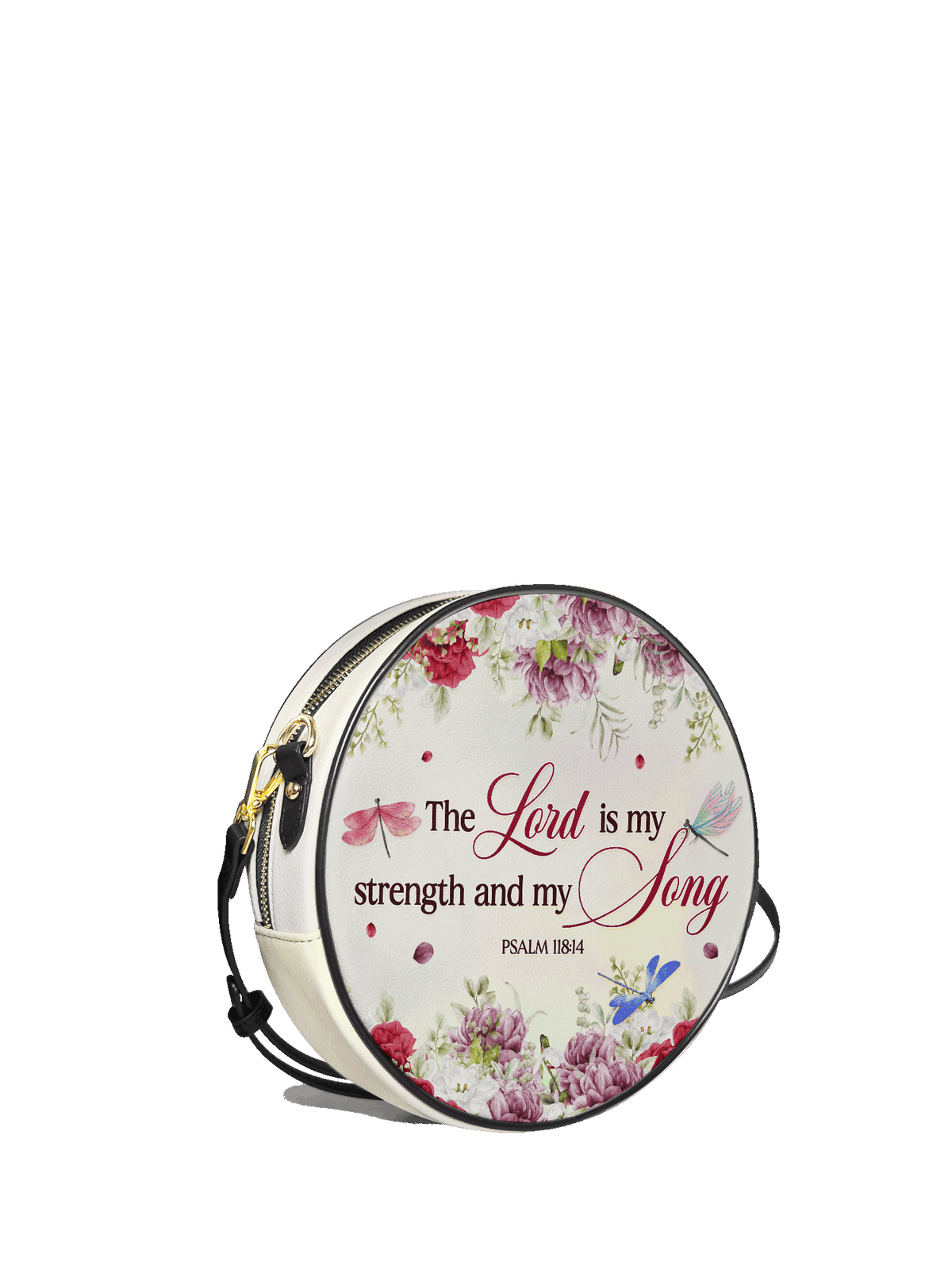 Melody - Psalm 118:14 Circle Crossbody Bag