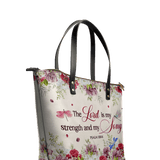 "Melody" - Psalm 118:14 Leather Tote Bag