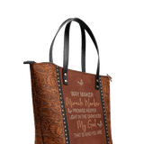 "Waymaker" Leather Tote Bag