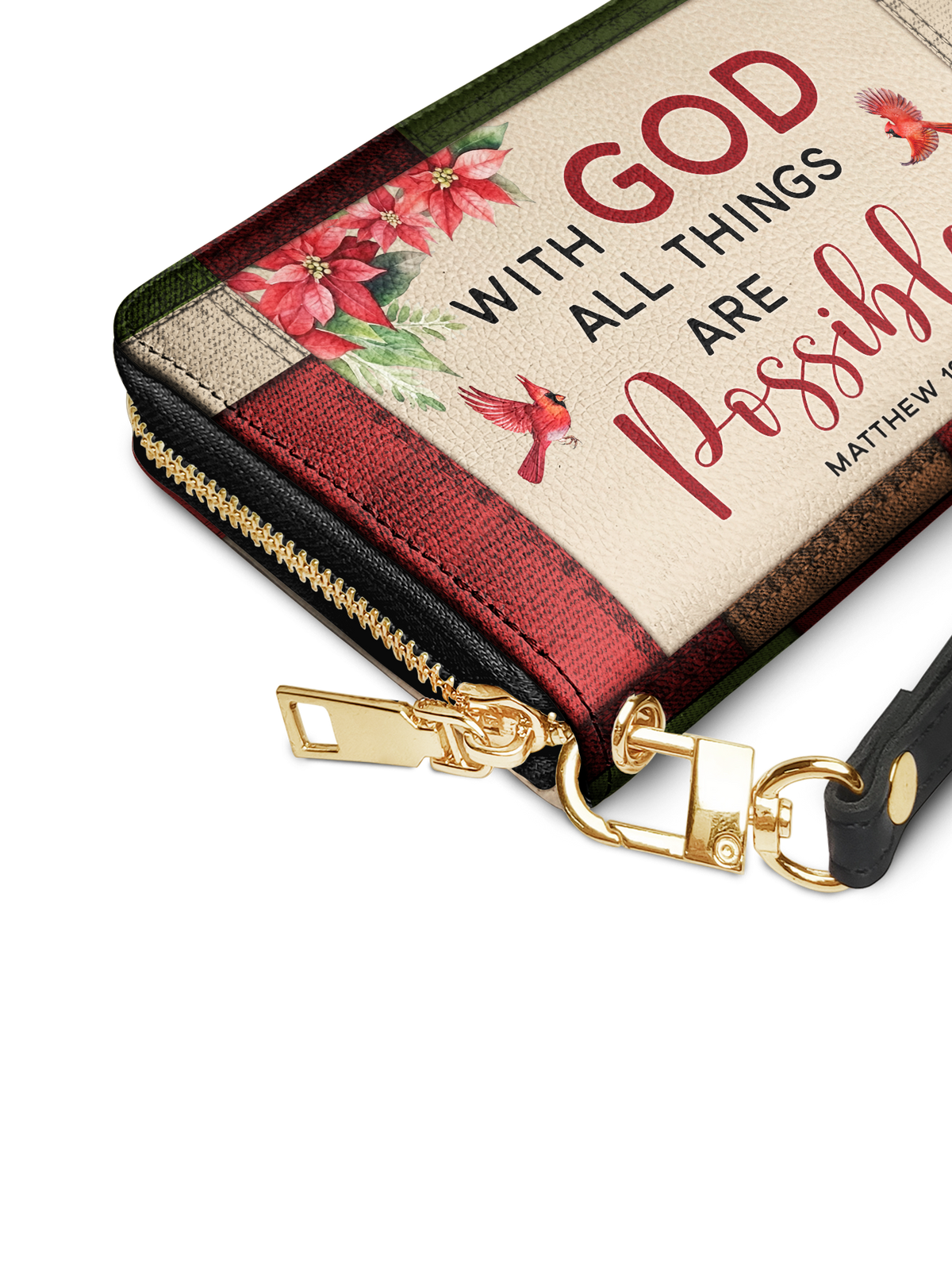 Hope - Matthew 19:26 Leather Wallet Deal