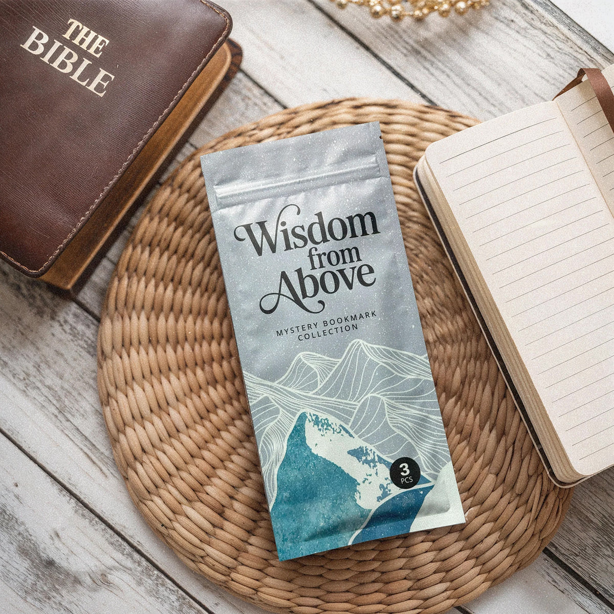 Wisdom Leather Bookmark Set