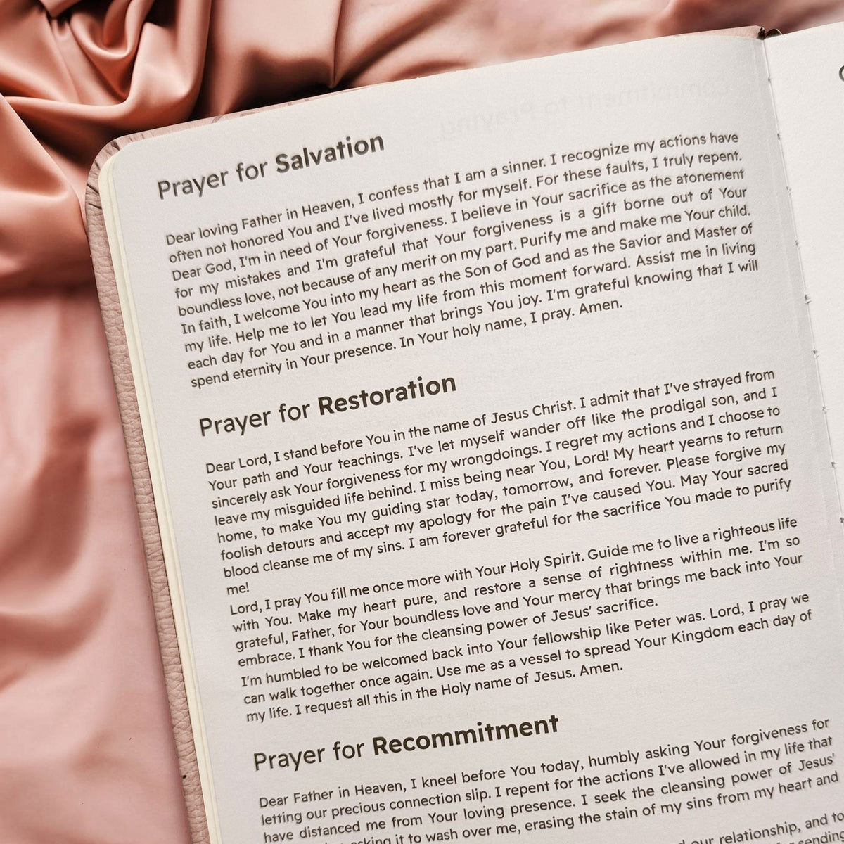 Graceful Leather Prayer Journal