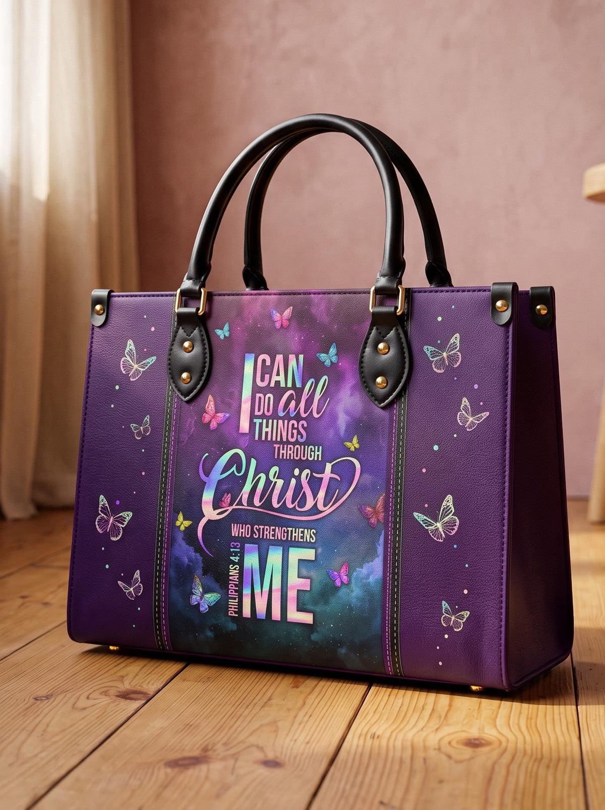 Limitless - Philippians 4:13 Deluxe Leather Handbag Pre-order