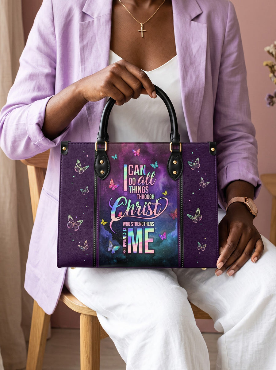 Limitless - Philippians 4:13 Deluxe Leather Handbag Pre-order