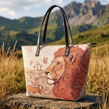 Lion of Judah - Joshua 1:9 Leather Tote Bag Preorder