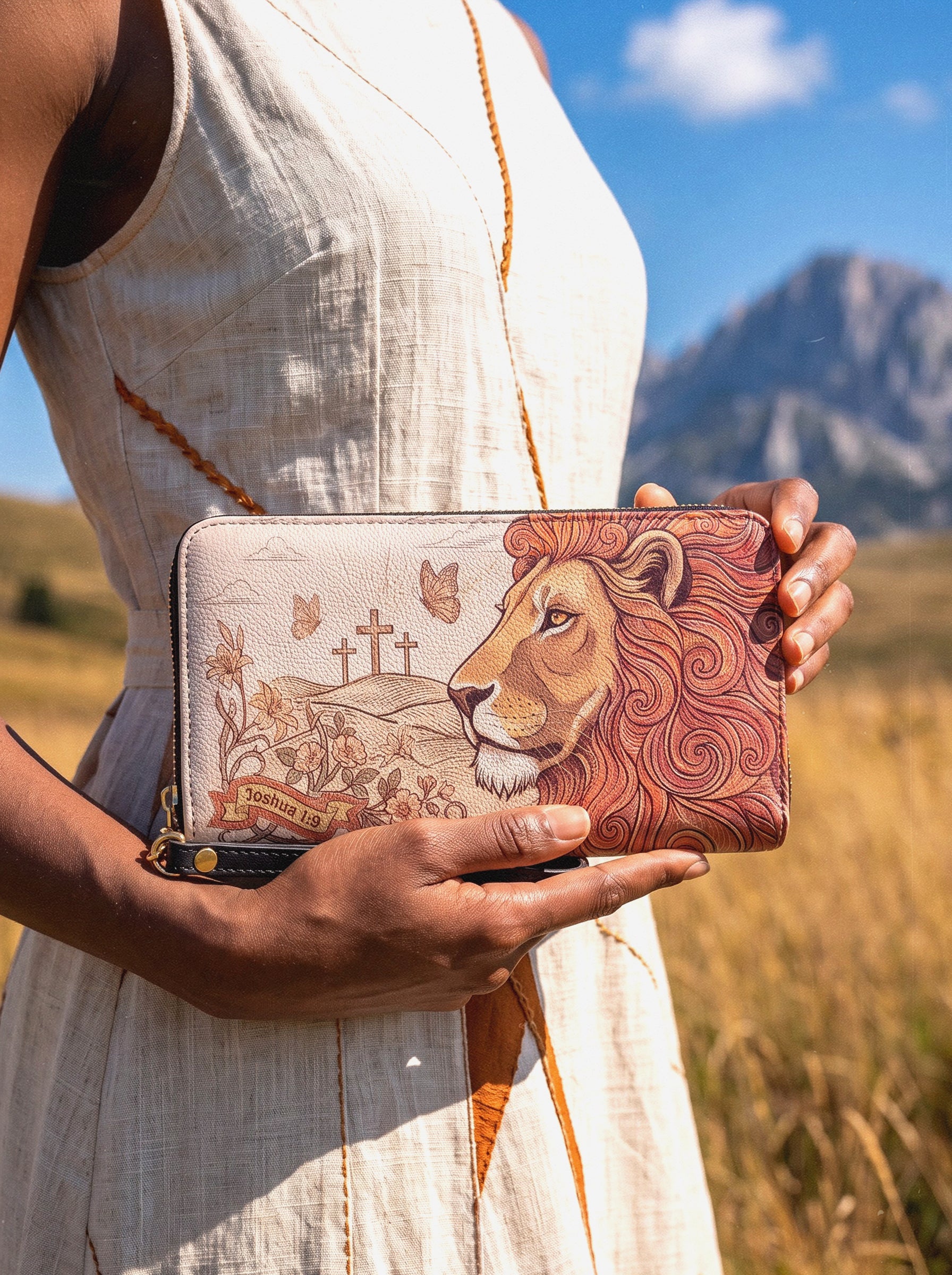Lion of Judah - Joshua 1:9 Wallet