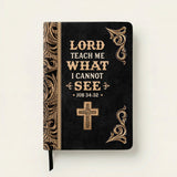 Wisdom - Job 34:32 Leather Prayer Journal